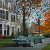 George H. Rothacker - Cars & Trucks - Autumn 'Vette
