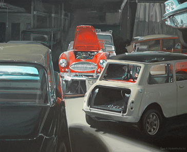 George H. Rothacker - Garage at Night