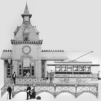 George H. Rothacker - Early Works - Trolly Stop