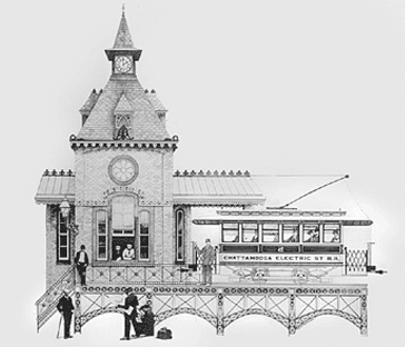 George H. Rothacker - Early Works - Trolly Stop