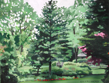 George H. Rothacker - Main Line - Christmas Tree in Summer