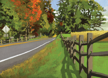 George H. Rothacker - Main Line - Autumn Day