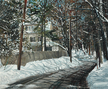 George H. Rothacker - Main Line - Snowfall on Radnor Chester Road