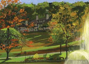 George H. Rothacker - Main Line - The Willows in the Fall