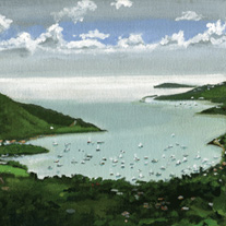 George H. Rothacker - Eastern University - Water Wheel in Winter